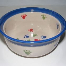 Dog Bowl Paw Print