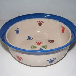 Dog Bowl Paw Print
