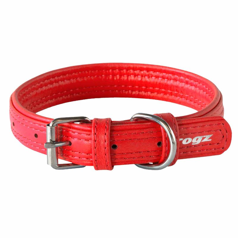 Rogz Leather Collar Small 27 36cm Assorted Colours Doggy Stuff